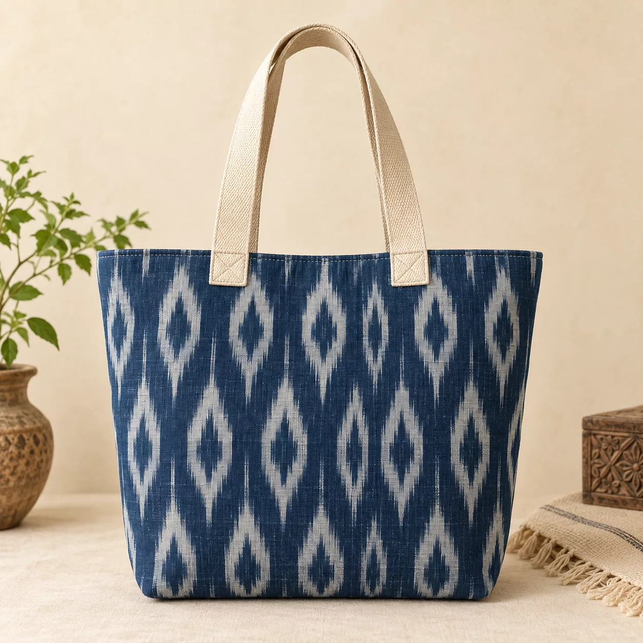 Ikat tote bag